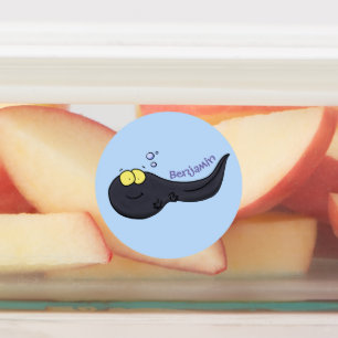 Etiquetas Imagem de desenho animado de girino divertido