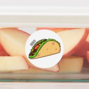 Etiquetas Imagem de desenho animado do Taco