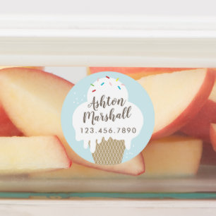 Etiquetas impermeáveis dos miúdos do cone do