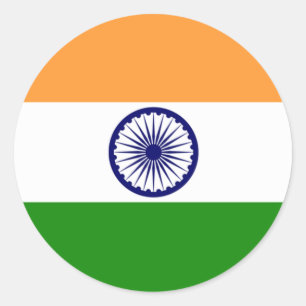 Etiquetas indianas da bandeira