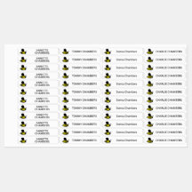 Rótulos De Lavanderia Para Crianças Brancas De Mel