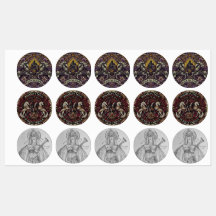 Etiquetas inspiradas na Medieval