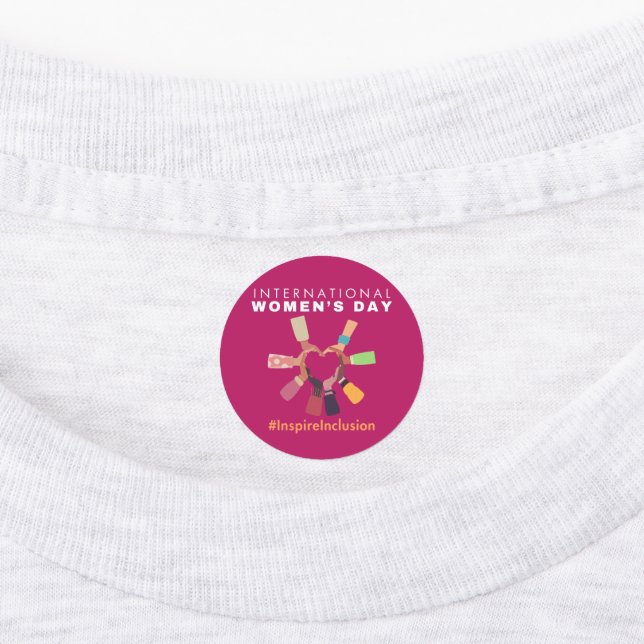 Etiquetas Inspire Inclusion International Women Day (Afixado)