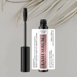 Etiquetas Invólucro do tubo rosa Dourado Elegante Lash Serum