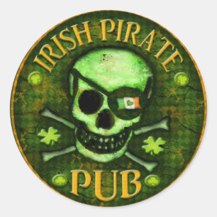 Etiquetas irlandesas do pirata do dia de St