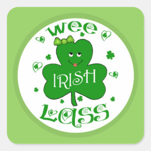 Etiquetas irlandesas do trevo de St Patrick