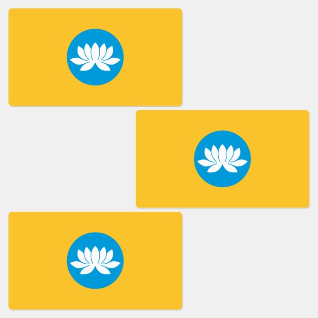 Etiquetas Kalmykia Flag