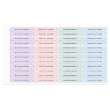 Kids Pastel Links Name Labels