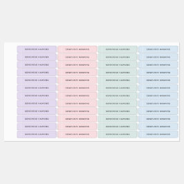 Etiquetas Kids Pastel Links Name Labels