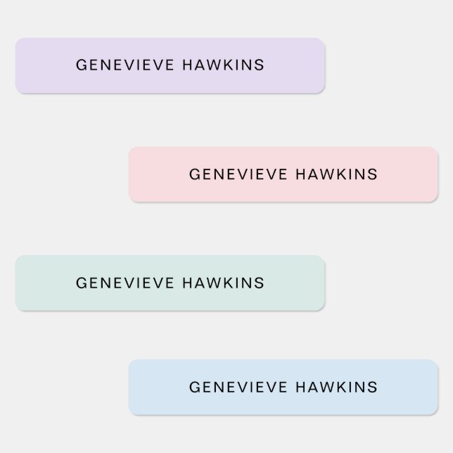 Etiquetas Kids Pastel Name Labels (Grupo)