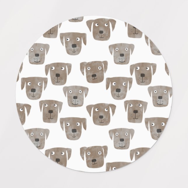 Etiquetas Labrador Retriever Dog (Design 1)
