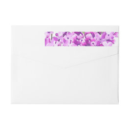 Etiquetas Lavanda de Flores de Aquarela Modernas de Casament