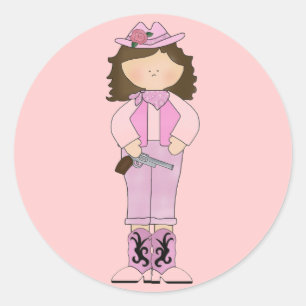 Etiquetas legal da vaqueira ocidental do