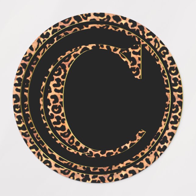 Etiquetas Leopardo C (Design 3)