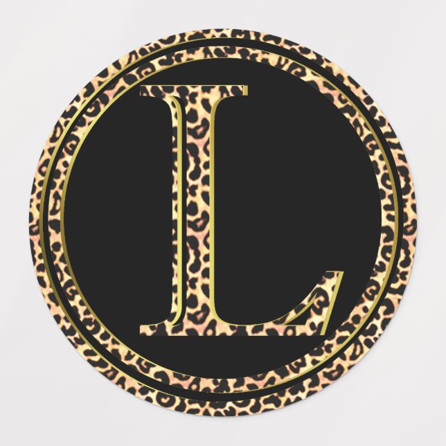 Etiquetas Leopardo L (Design 3)