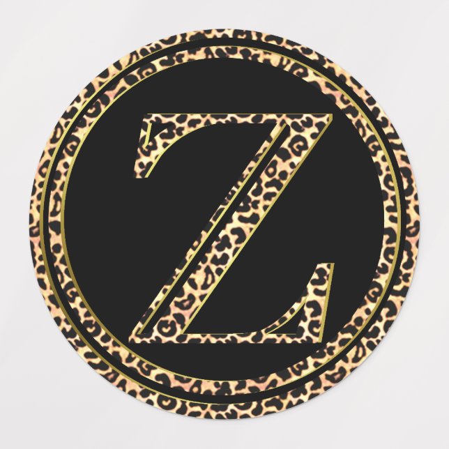 Etiquetas Leopardo Z (Design 3)