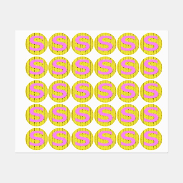 Etiquetas Letra s (Folha)