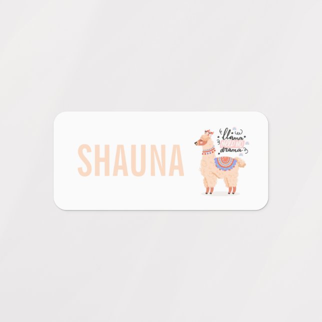 Etiquetas Lhamas (Design 1)