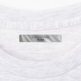 Etiquetas Linhas diagonais de gradiente prateado