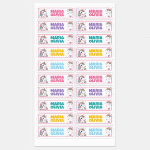 Etiquetas Livro de Unicórnio Personalizado
