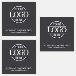 Etiquetas Logotipo comercial da Cinza personalizada da empre