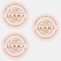 Logotipo comercial da empresa do Promocional rosa