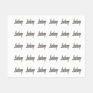 Etiquetas Logotipo conhecido de Anthony,