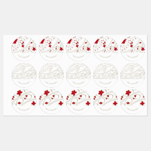 Etiquetas Logotipo da empresa — empacotamento de presentes p