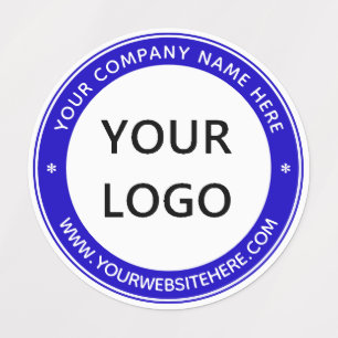 Etiquetas Logotipo personalizado da empresa e autocolante de
