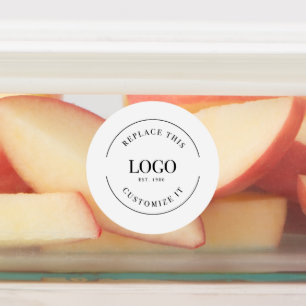 Etiquetas Logotipo personalizado de empresa à prova d'água