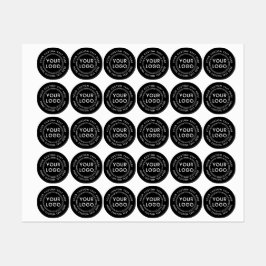 Etiquetas Logótipo personalizado e texto em volta de vestuár