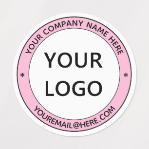 Etiquetas Logotipo personalizado Nome comercial Personalizad