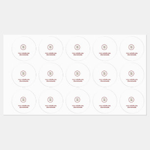 Etiquetas Logotipo personalizado simples e elegante aqui na 