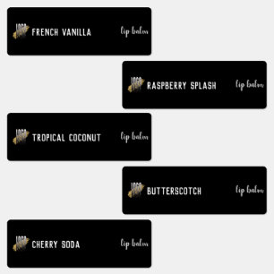 Etiquetas Logotipo preto moderno - Glosgue