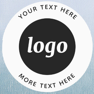 Etiquetas Logotipo Simples Com Texto De Vínculo Comercial