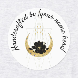 Etiquetas Lua geométrica criada por rótulo do produto