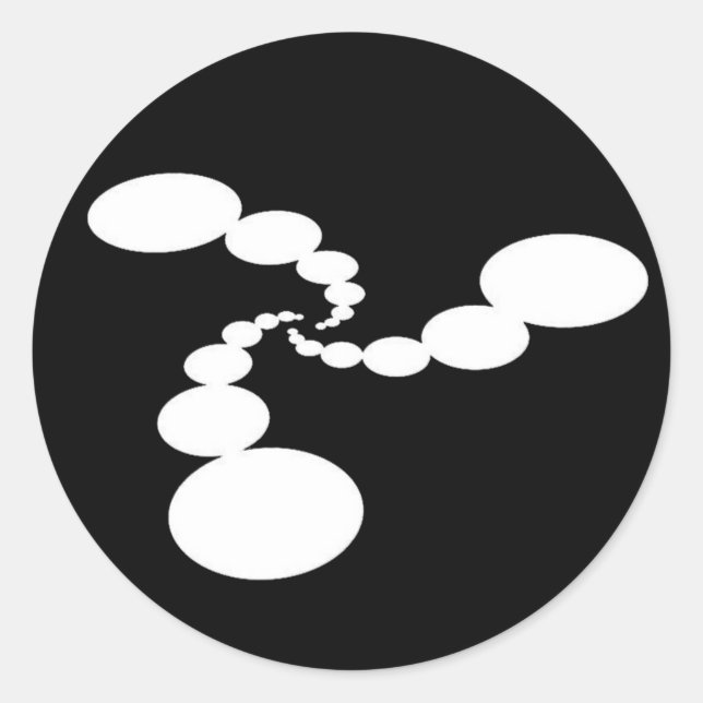 Etiquetas lustrosas do círculo ambiental da (Frente)