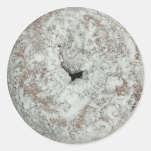 Etiquetas lustrosas redondas da rosquinha do suger