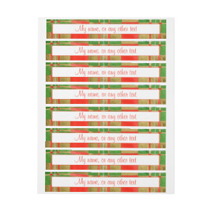ETIQUETAS MAC GREGOR TARTAN 1"x7,25" Muito Largas