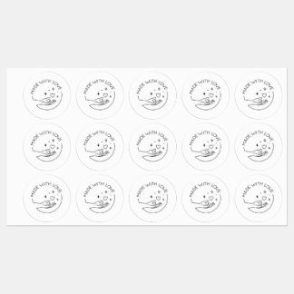 Etiquetas Made with love