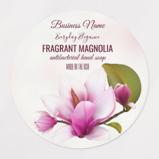 Etiquetas Magnolia Flower Business Labels