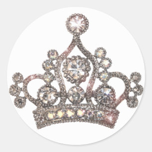 Etiquetas majestosas da tiara