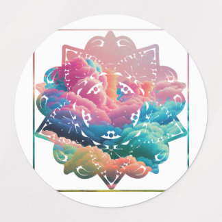 Etiquetas Mandala Coloridas