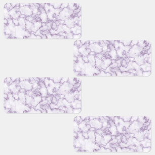 Etiquetas Marble Pattern Purple