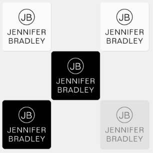 Etiquetas Marcações de Vestuário de Nome Personalizado Monog