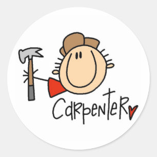 Etiquetas masculinas do carpinteiro