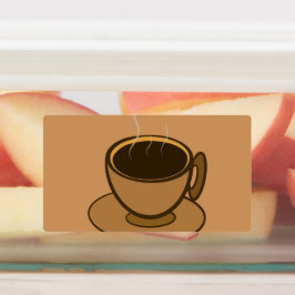 Etiquetas Meio século Moderno Café Marrom