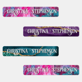 Etiquetas Meninas Agam Marble School Name Daycare