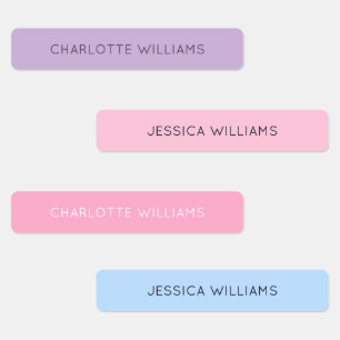 Etiquetas Meninas rosadas bonitas de volta às crianças à pro