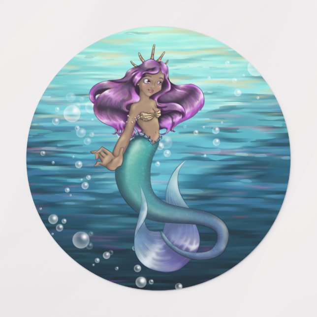 Etiquetas Mermaid Iole (Design 1)